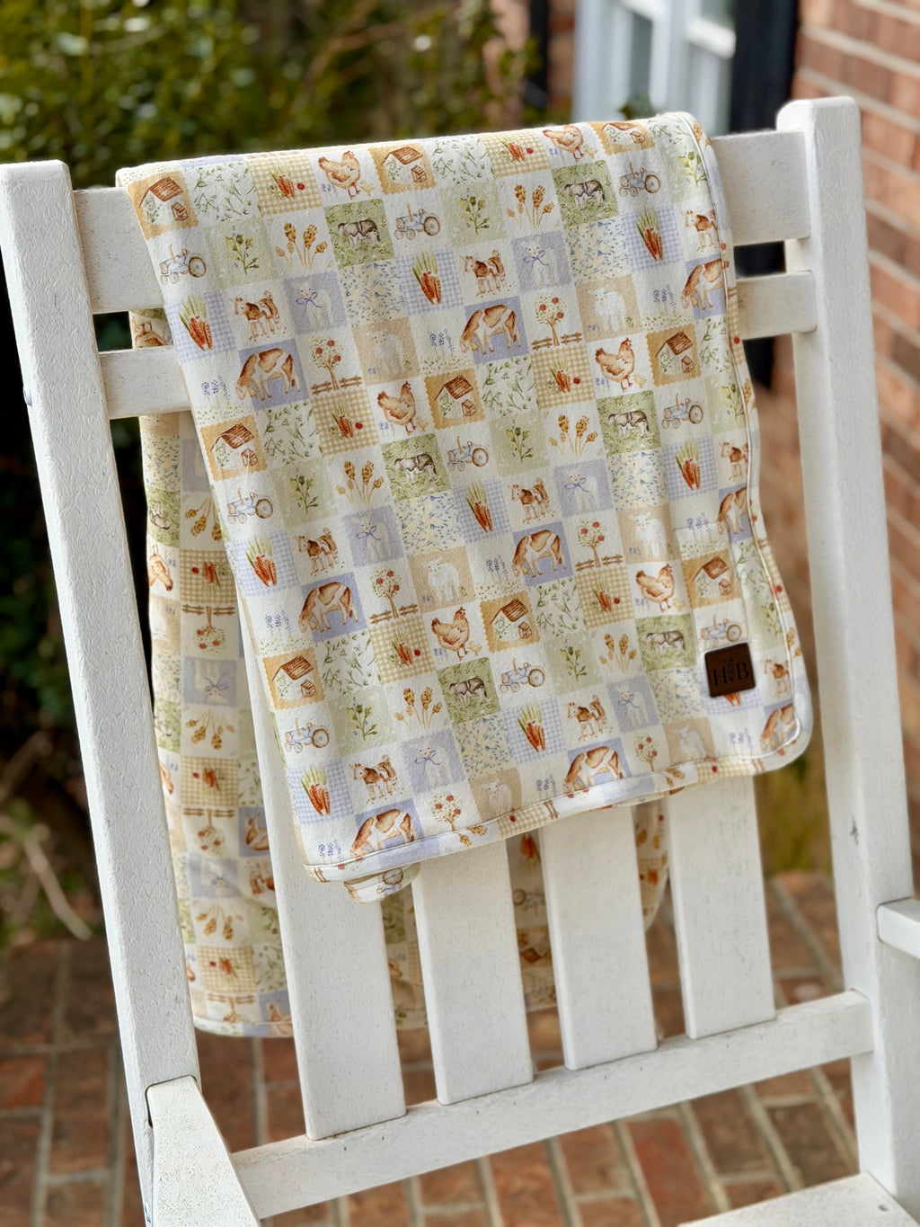Merino Wool Backed Organic Cotton Blanket